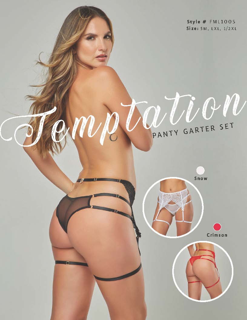 Culotte avec porte-jarretelles pour femme