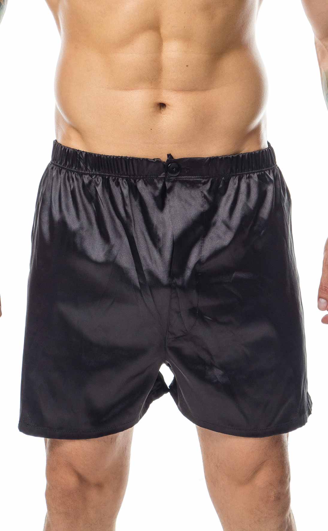 Short en satin pour hommes