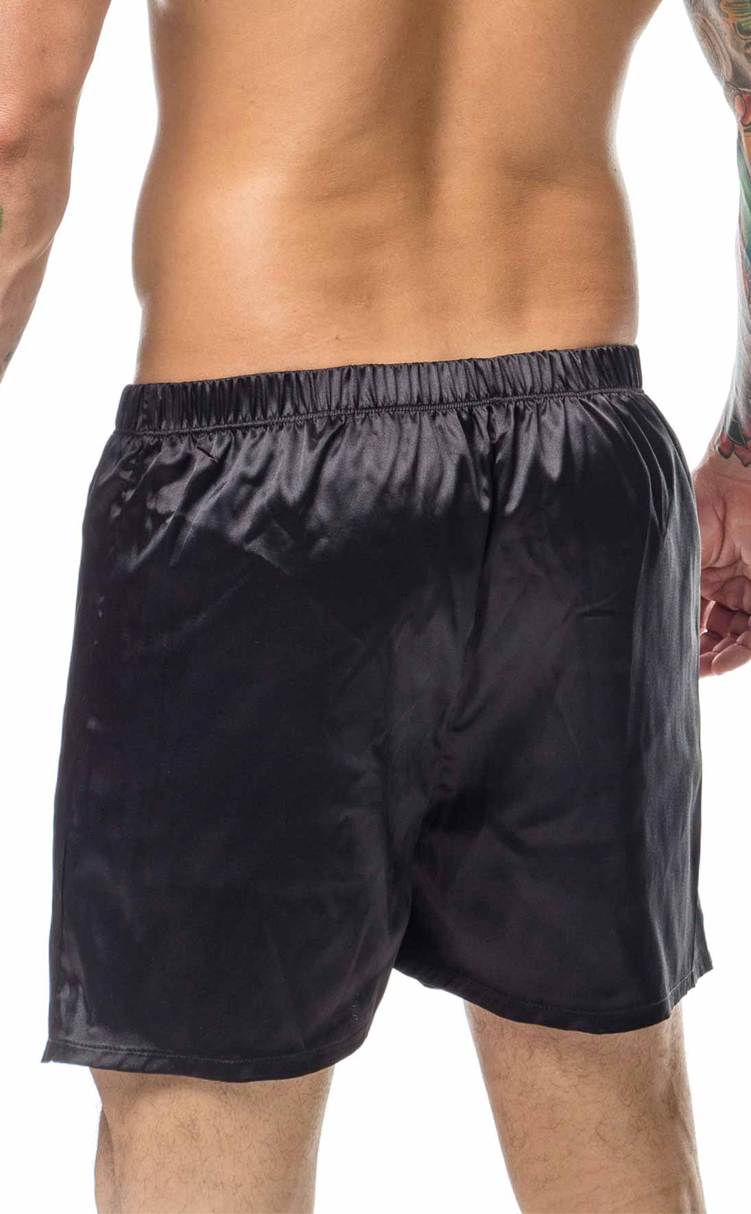 Short en satin pour hommes