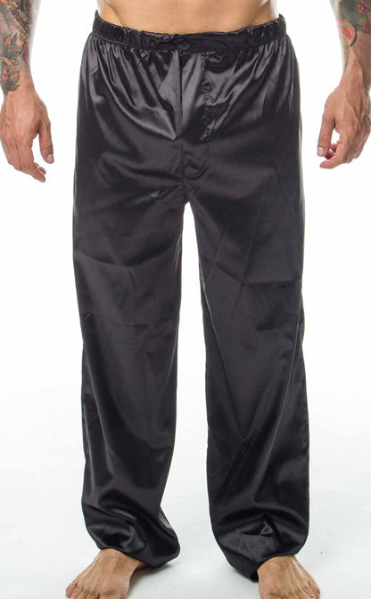 Pantalon de Satin Negro Pijama Para Hombre