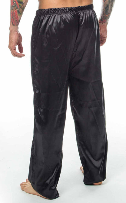 Pantalon de Satin Negro Pijama Para Hombre